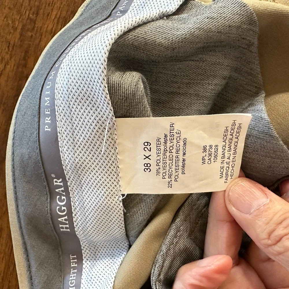 Haggar Men's Khaki Dress Pants - Picture 5 of 8